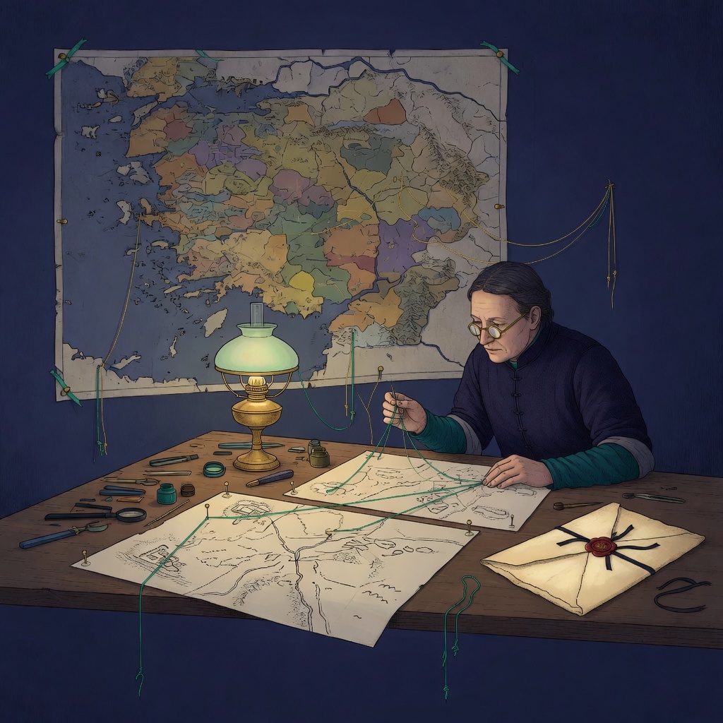 The door, and the first thing to walk through it